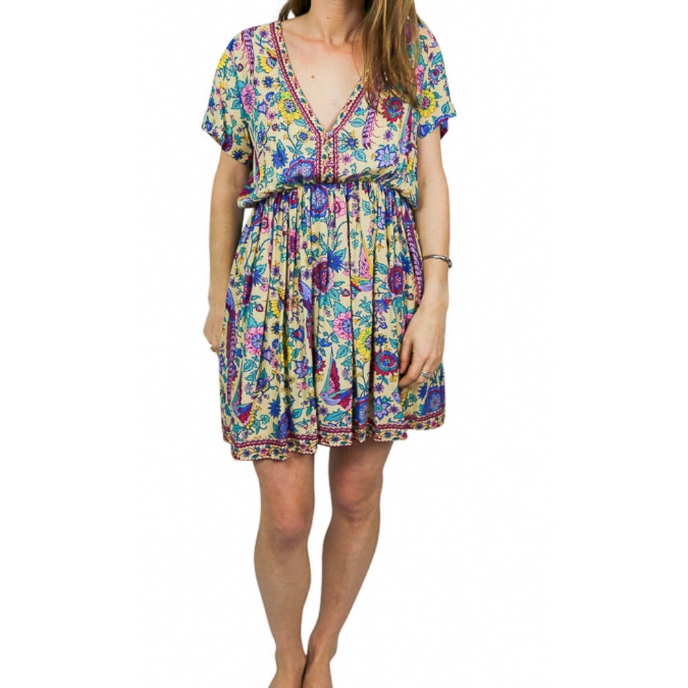 off white patterned dress